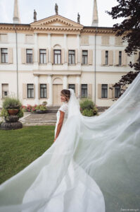 sposa elegante Villa Foscarini Rossi