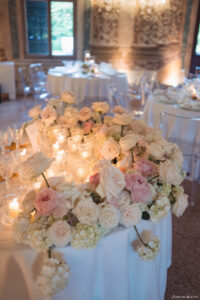 rose e peonie matrimonio in villa