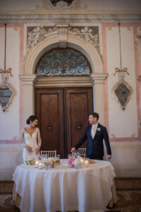 Destination Wedding Maison Mariage Italian  Persian Elegant bride groom Villa ca marcello