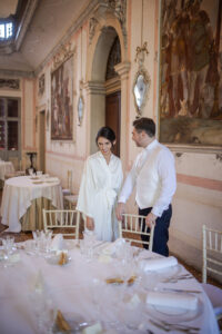 Destination Wedding Maison Mariage Italian  Persian Elegant bride groom Villa ca marcello