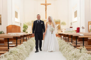 Italian Wedding elegant detail church couple flowers