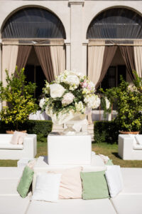 Italian Wedding Villa Foscarini elegant detail flowers