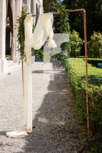 Italian Wedding Villa Foscarini elegant detail tableau de mariage