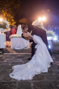 Italian Wedding Villa Foscarini elegant couple