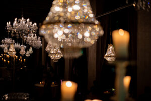 Italian Wedding Villa Foscarini elegant chandelier candles