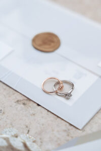 Italian Wedding Villa Selvatico elegant detail rings