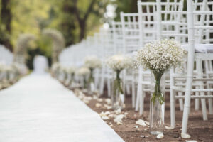 Italian Wedding Villa Selvatico elegant setup flowers