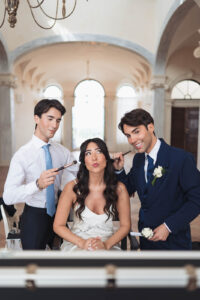 Italian Wedding Villa Selvatico elegant bride makeup