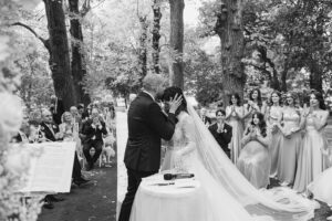 Italian Wedding Villa Selvatico elegant couple black and white