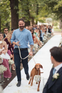 Italian Wedding Villa Selvatico elegant dog