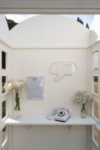 Italian Wedding Villa Selvatico elegant detail telephone cabin