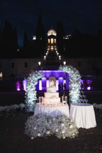 Italian Wedding Villa Selvatico elegant setup cake