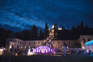 Italian Wedding Villa Selvatico elegant setup cake